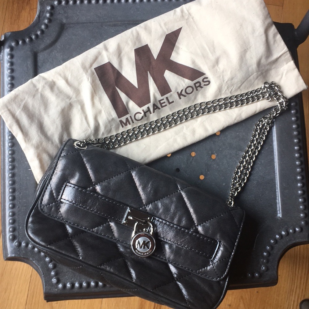 Michael Kors Gun Metal Handbag